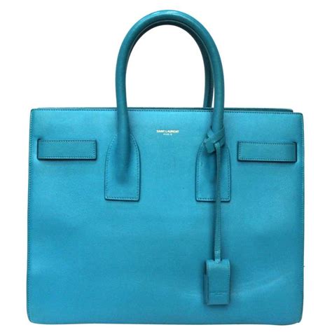 ysl turquoise bag